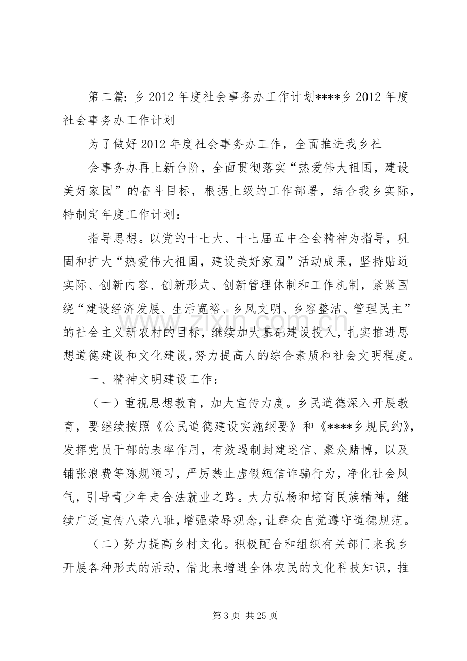 乡社会事务办工作总结与计划.docx_第3页