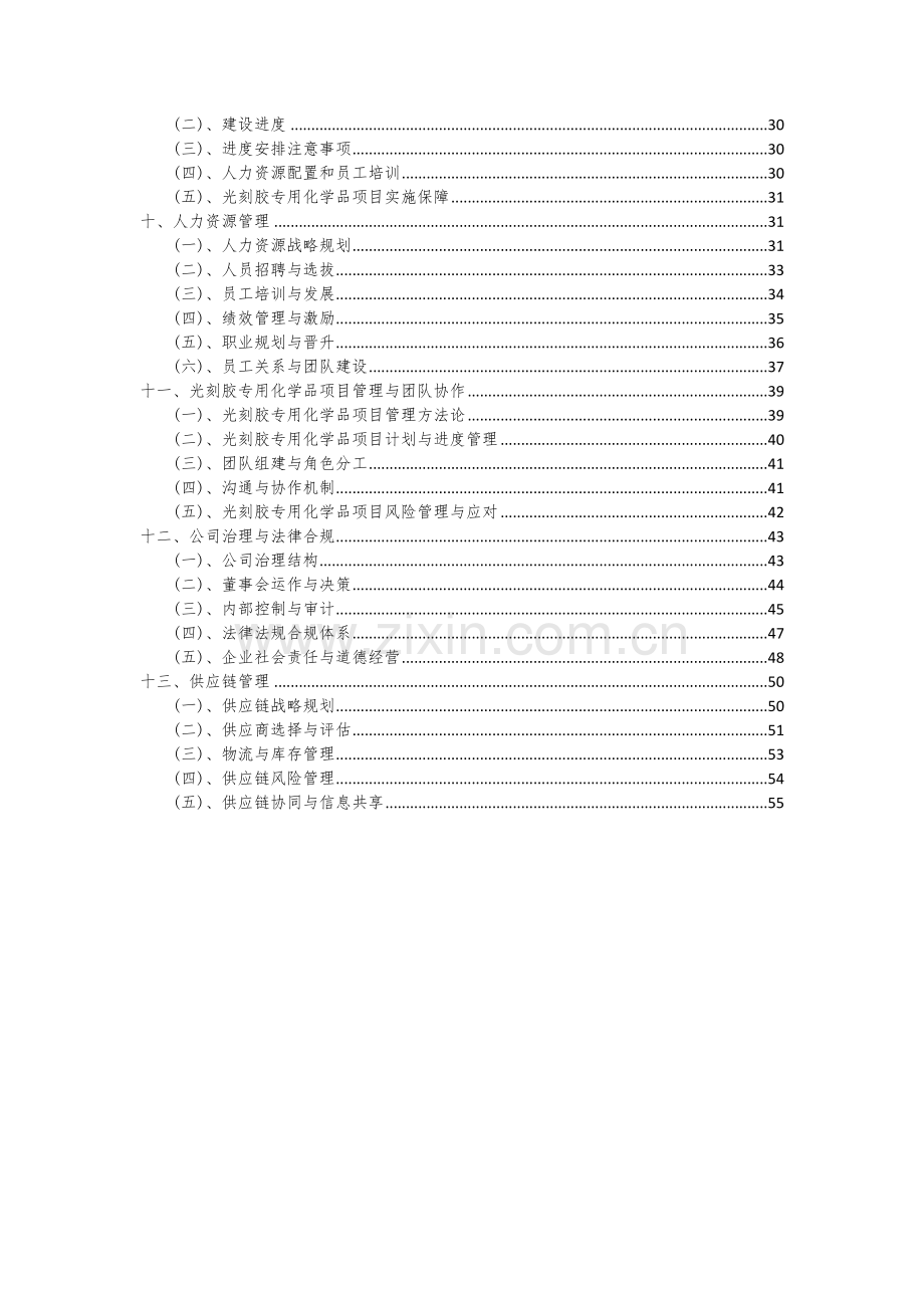 光刻胶专用化学品项目可行性研究报告.docx_第3页