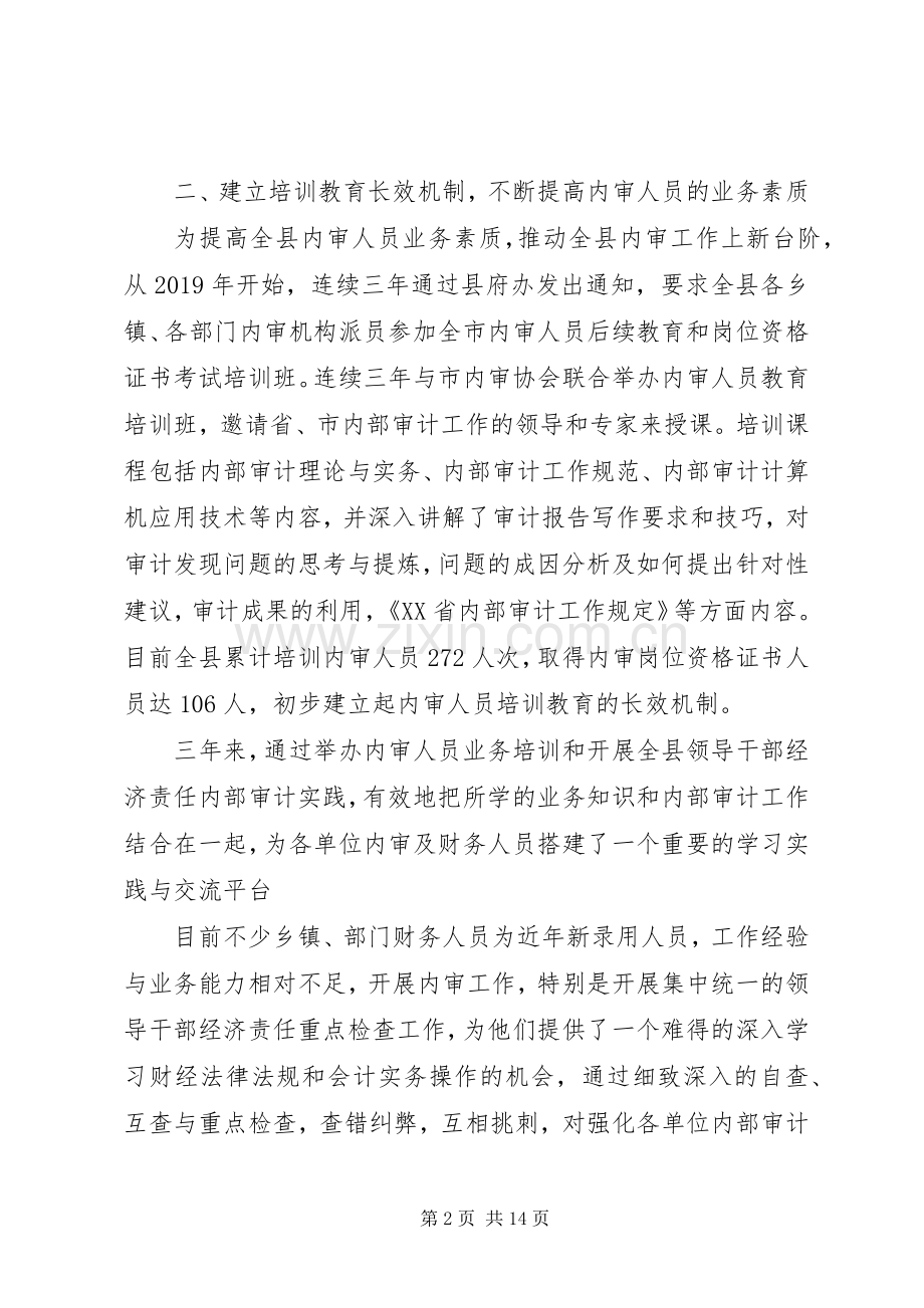 单位内部审计个人工作总结与计划范例.docx_第2页