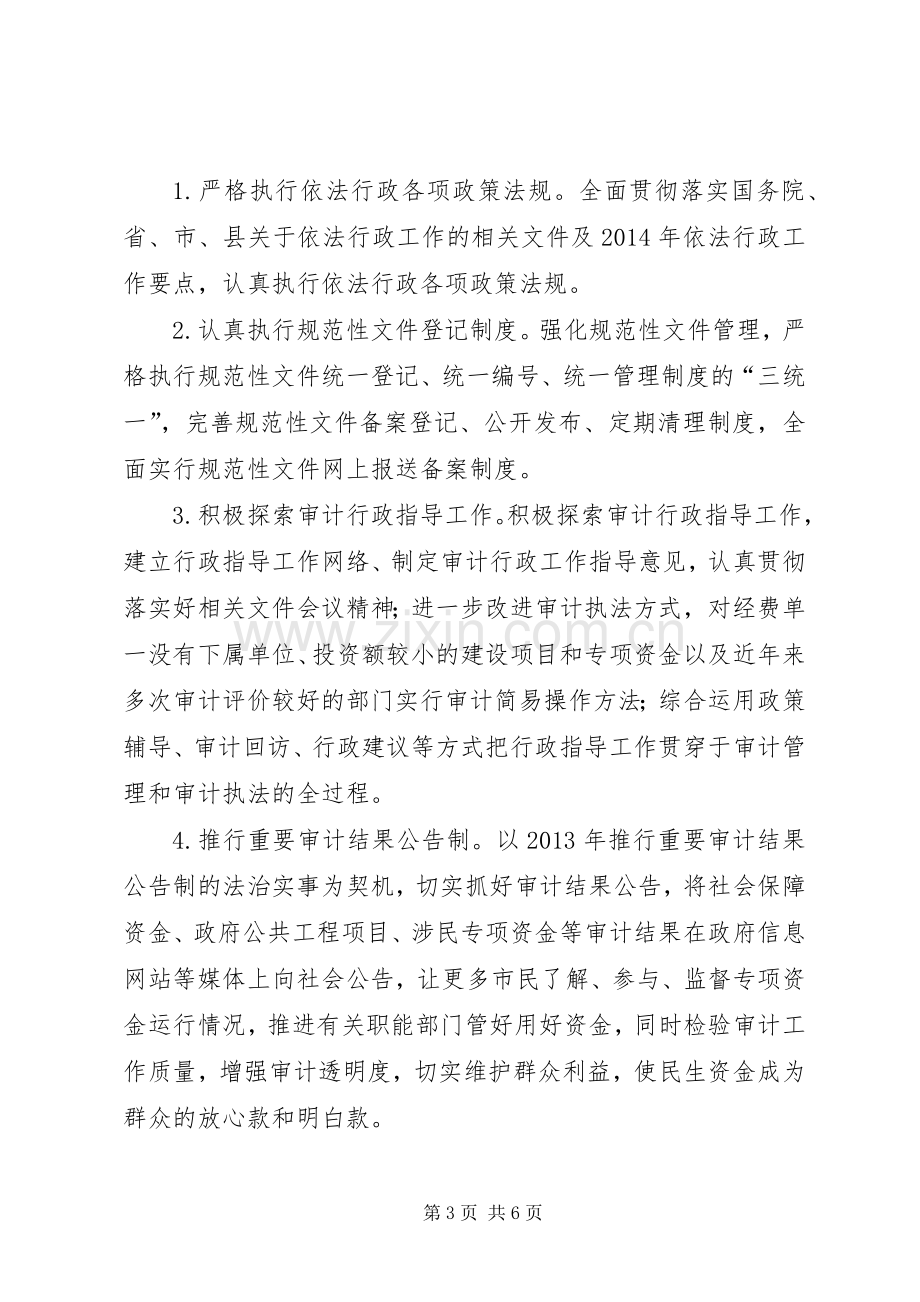 审计局XX年依法行政工作计划.docx_第3页