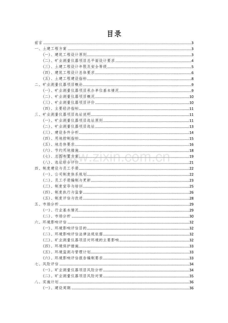 矿业测量仪器项目可行性分析报告.docx_第2页