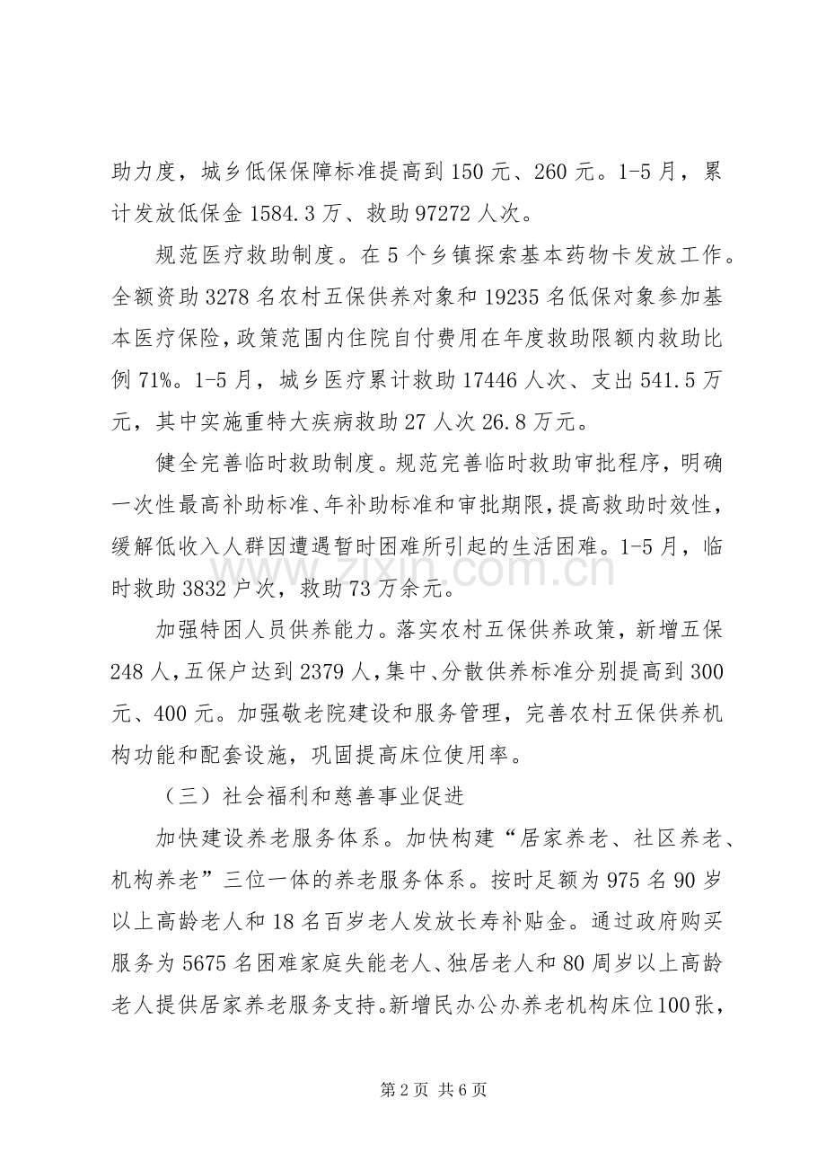 区民政局XX年上半年工作总结及下半年计划.docx_第2页