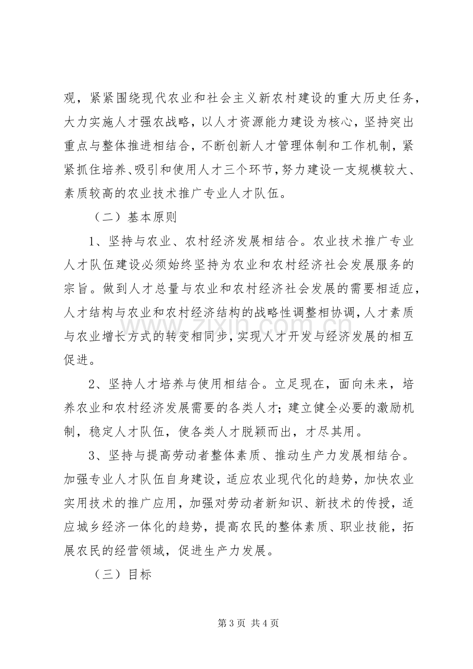 农业技术推广专业人才队伍建设中长期规划.docx_第3页