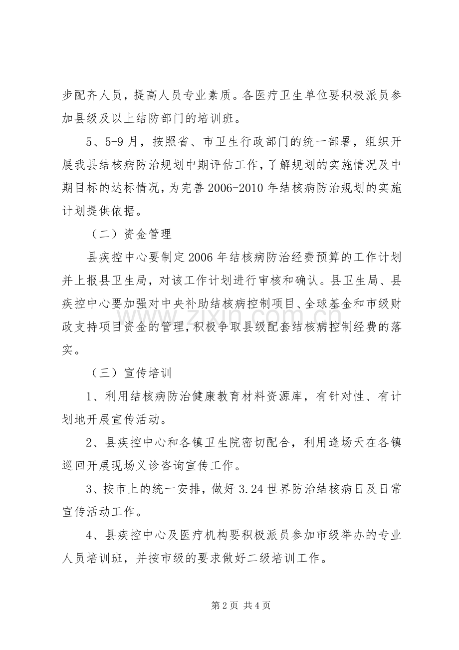 县结核病防治工作计划范文.docx_第2页