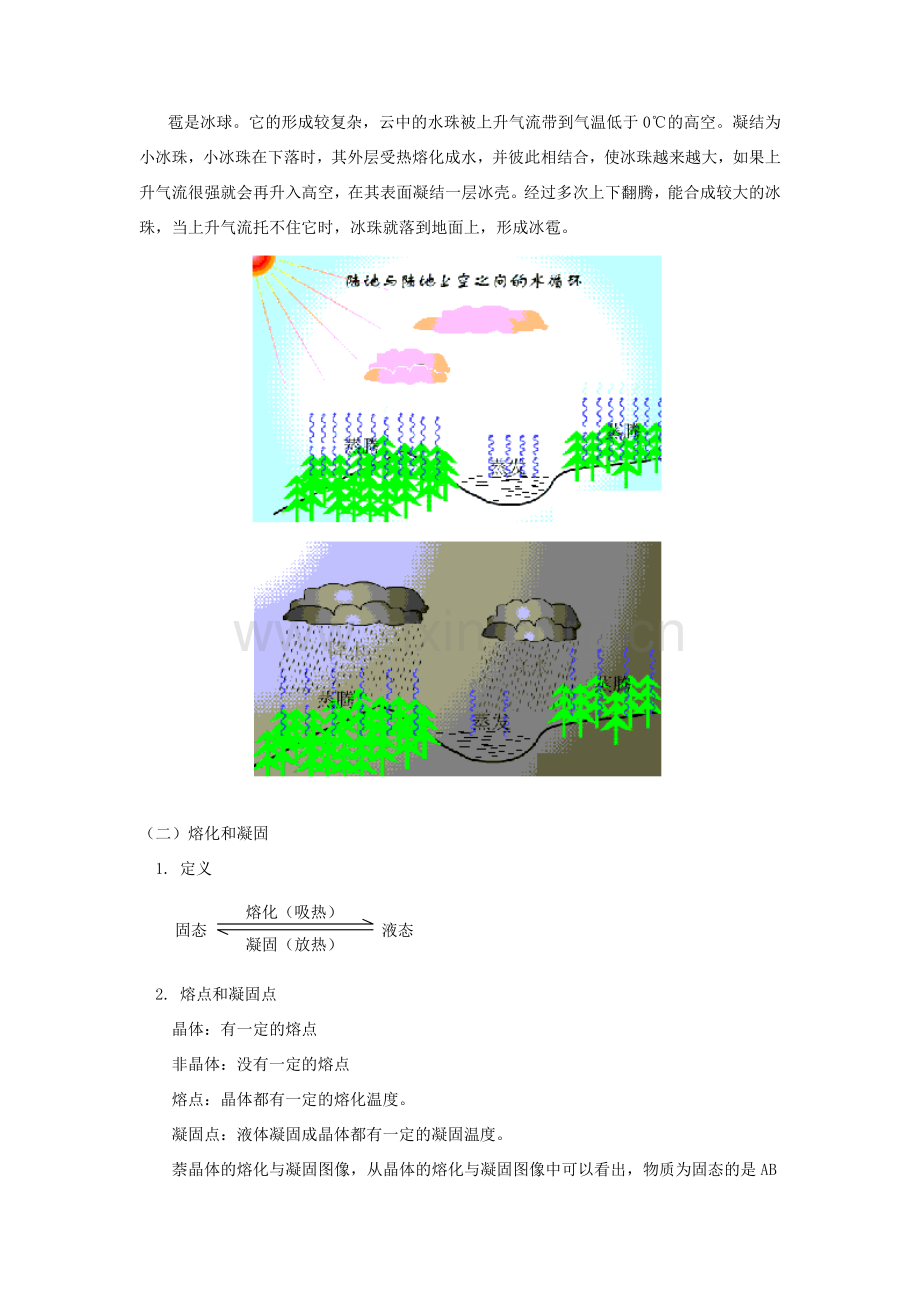 八年级物理上：第五章物态变化复习教案（一）教科版.doc_第2页