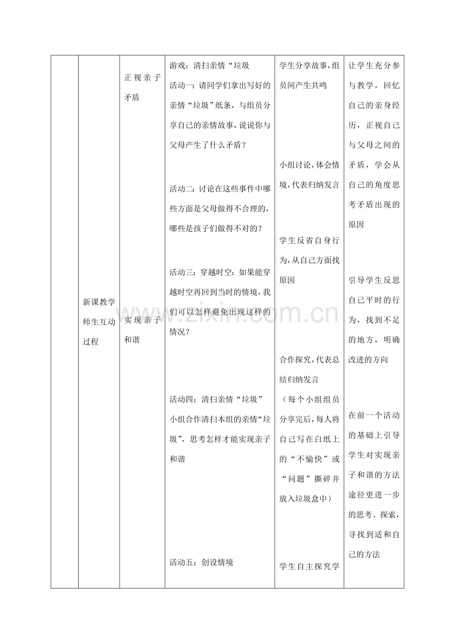 七年级政治上册 《亲子之间》教案 湘教版.doc_第3页