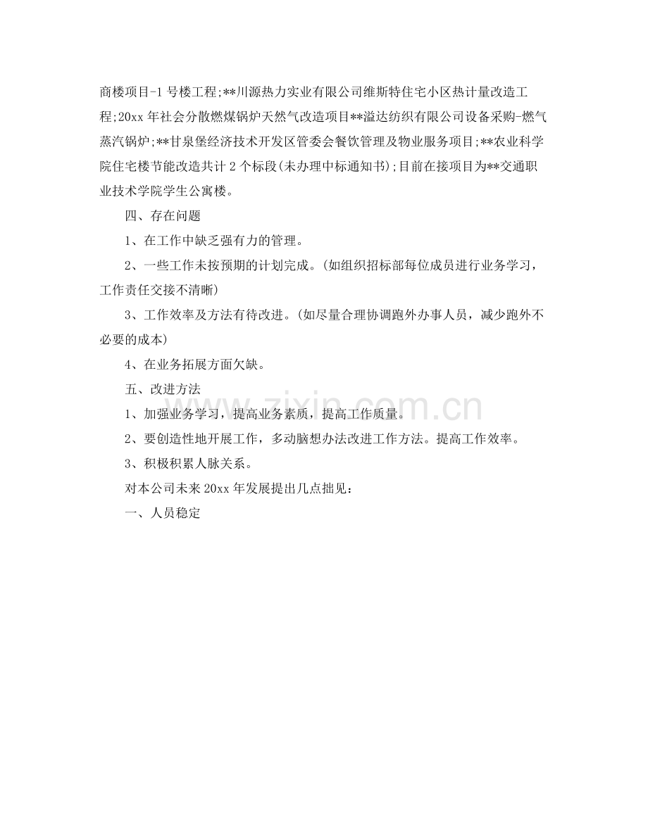 招标代理的个人工作总结 .docx_第2页