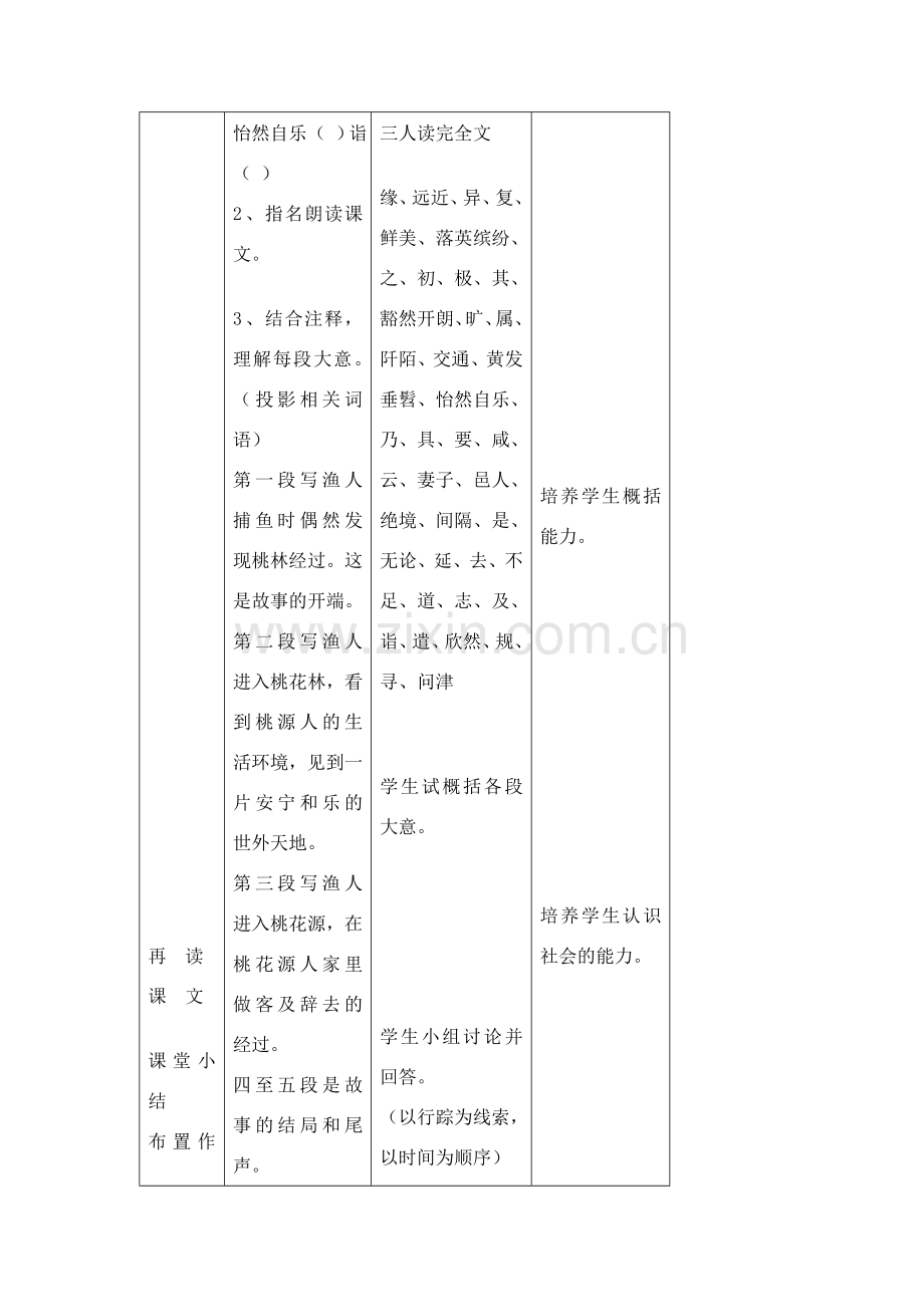 七年级语文下《桃花源记》教案1河大版.doc_第2页