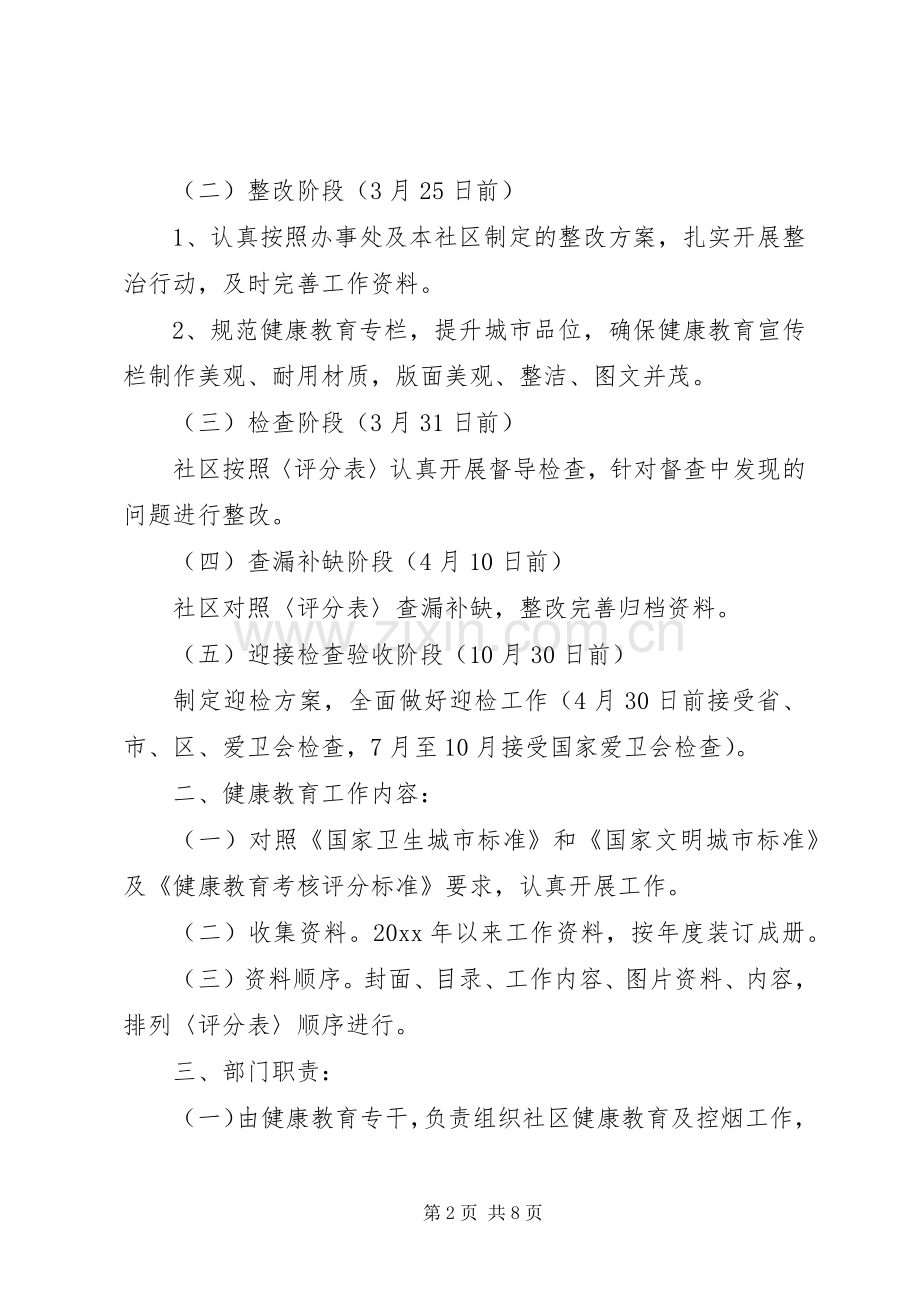 20XX年社区健康教育工作计划书.docx_第2页