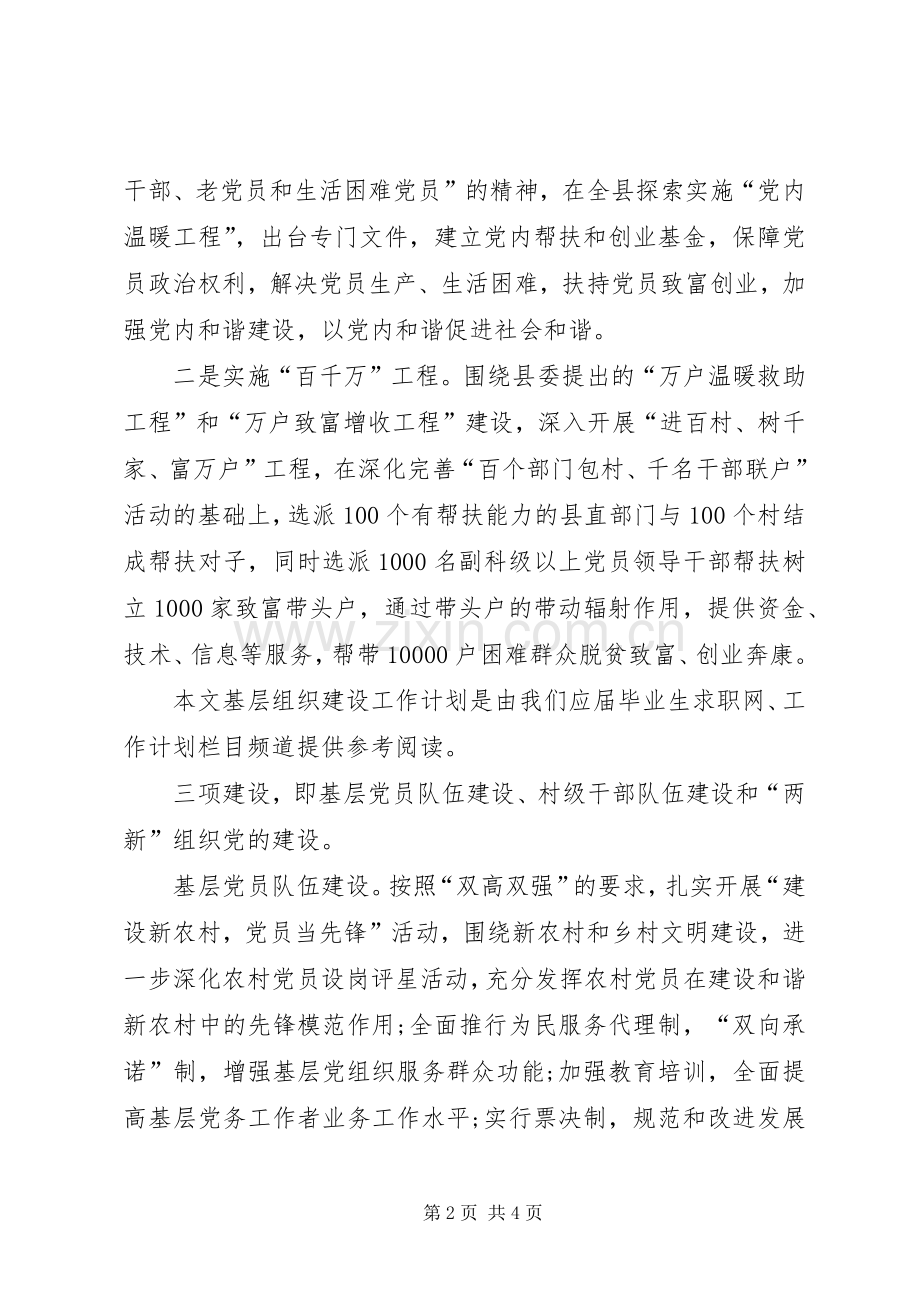 乡镇党组织年度基层组织建设工作计划 .docx_第2页