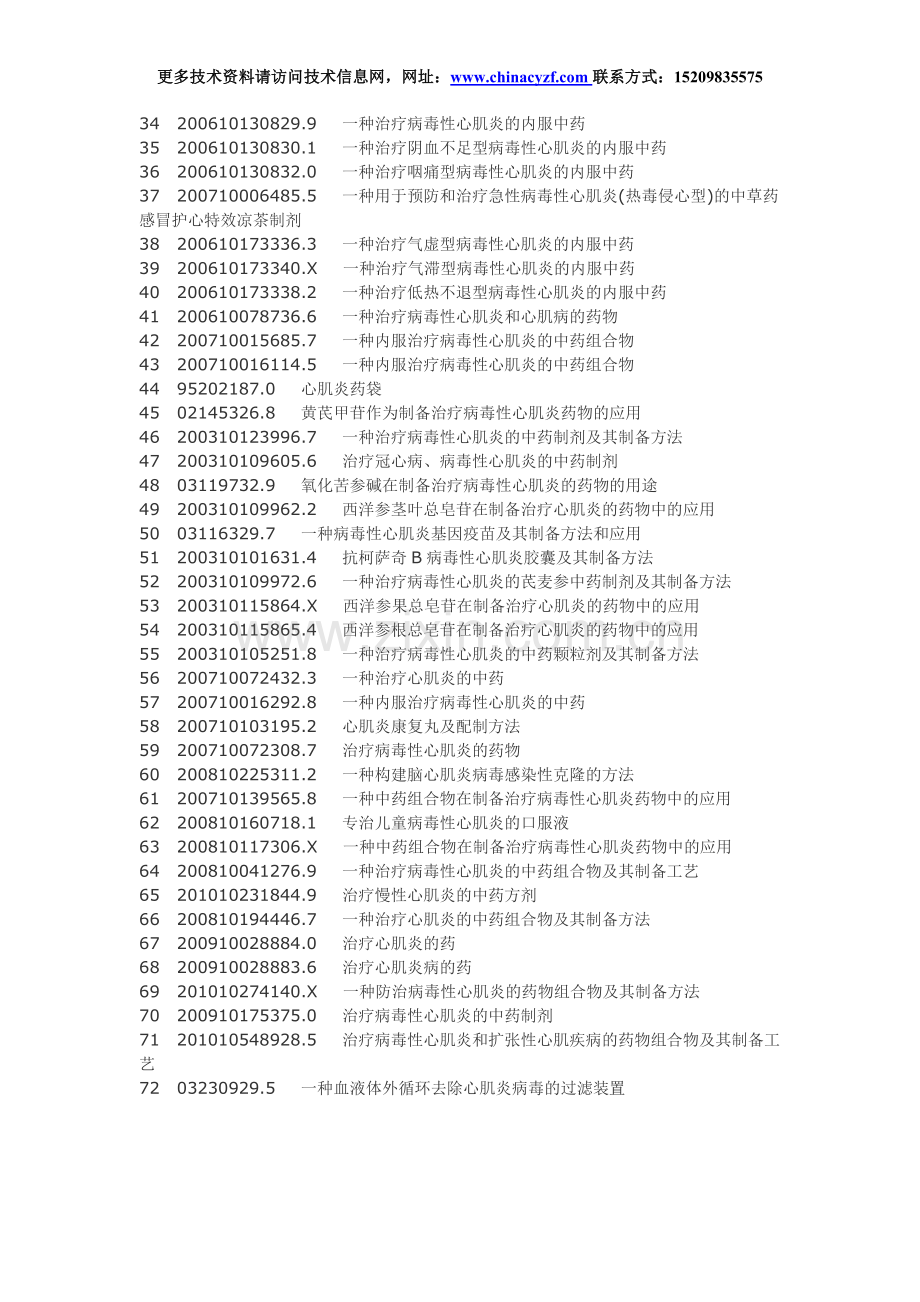 治疗心肌炎药物配方生产工艺技术.doc_第2页