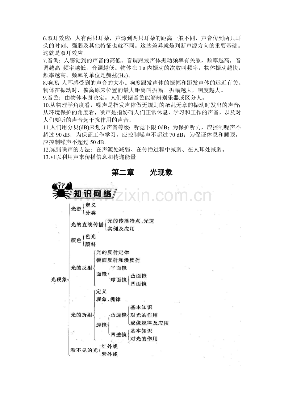 初中物理总复习知识点总结(八年级部分).doc_第2页