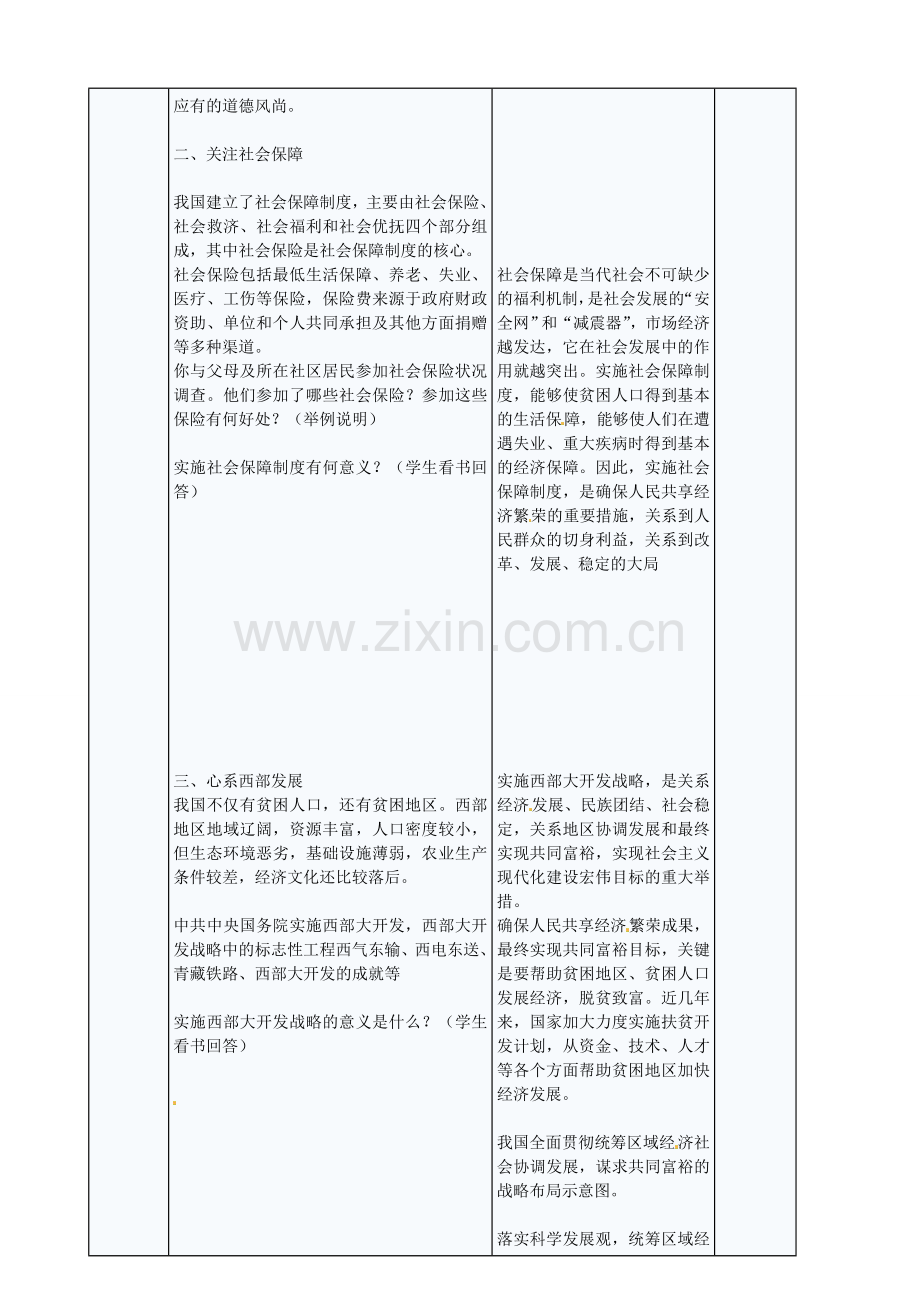 九年级政治全册 4.10.3 共享经济繁荣成果教案 苏教版-苏教版初中九年级全册政治教案.doc_第2页