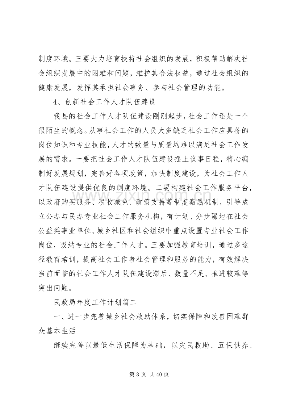 民政局20XX年工作计划范本.docx_第3页