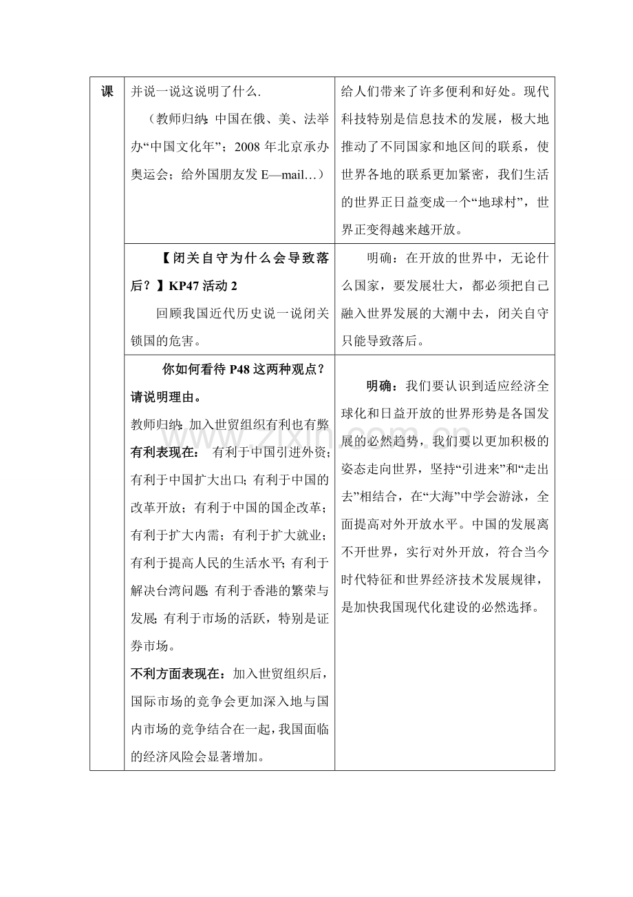 九年级政治 对外开放的基本国策教案 人教新课标版.doc_第2页