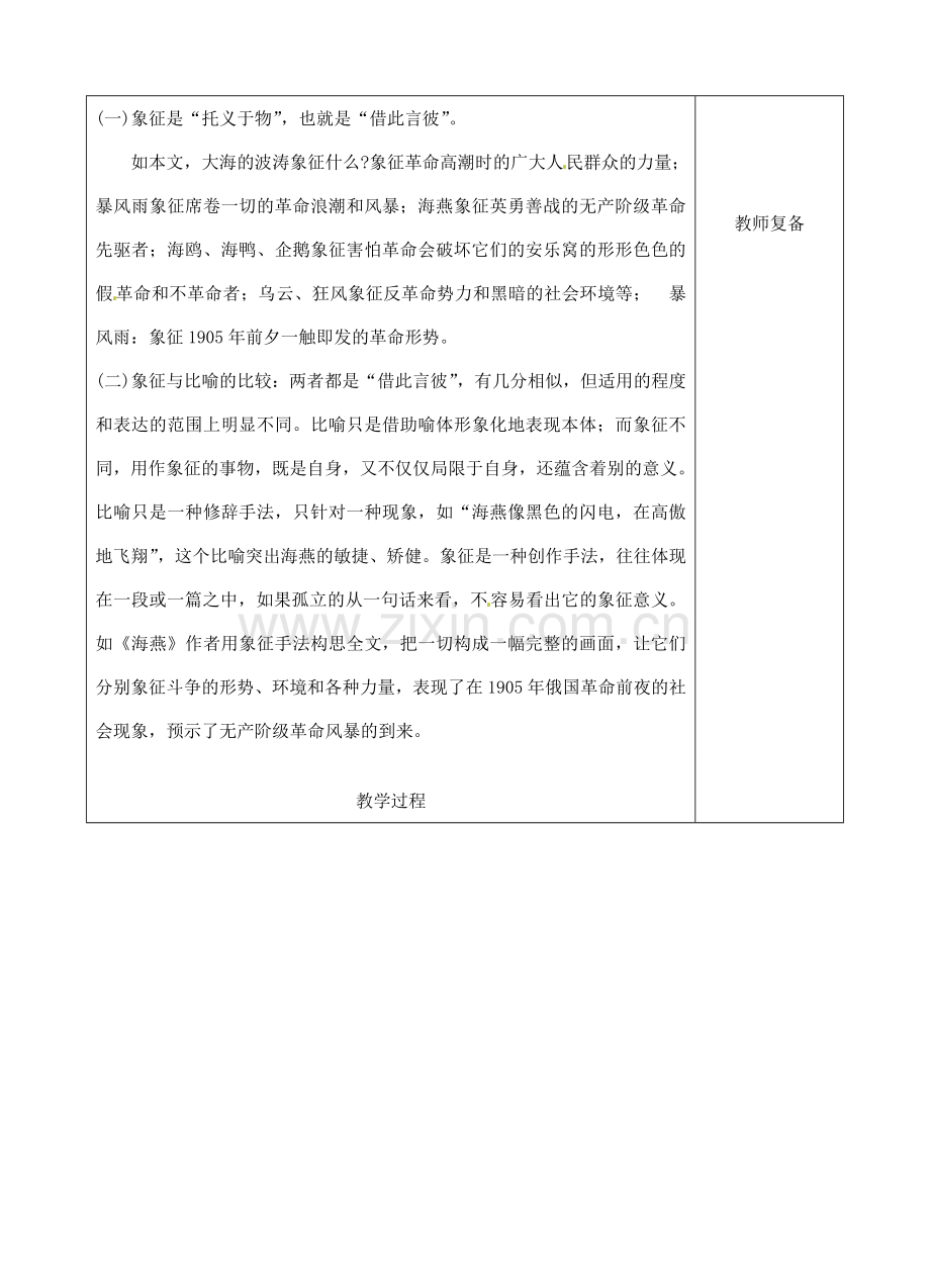 八年级语文下册 9 海燕教案2 新人教版-新人教版初中八年级下册语文教案.doc_第2页