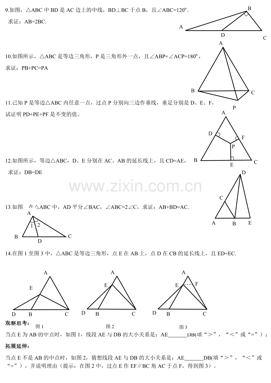 全等三角形、轴对称能力提高练习.doc_第2页