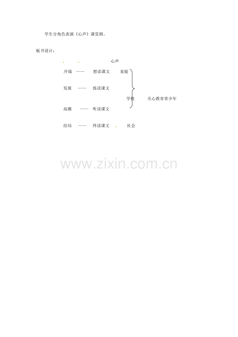 七年级语文上册 4.15《心声》教案 语文版-语文版初中七年级上册语文教案.doc_第3页