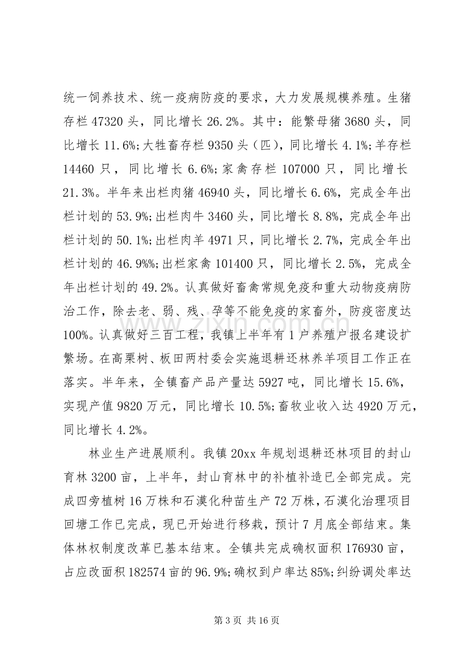 乡镇上半年工作总结和下半年计划-乡镇上半年工作总结.docx_第3页