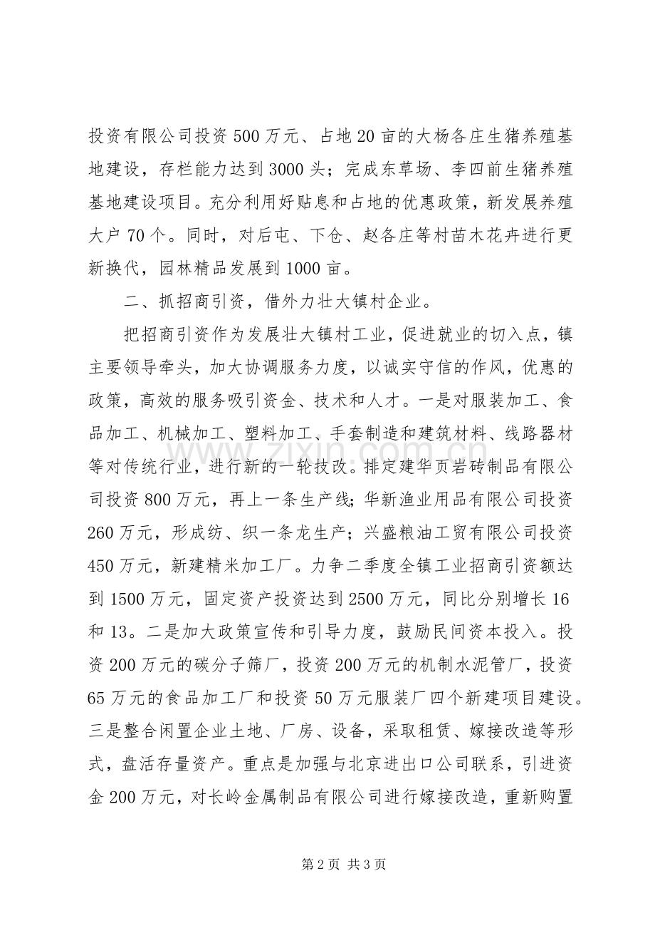 XX乡镇第二季度工作计划.docx_第2页