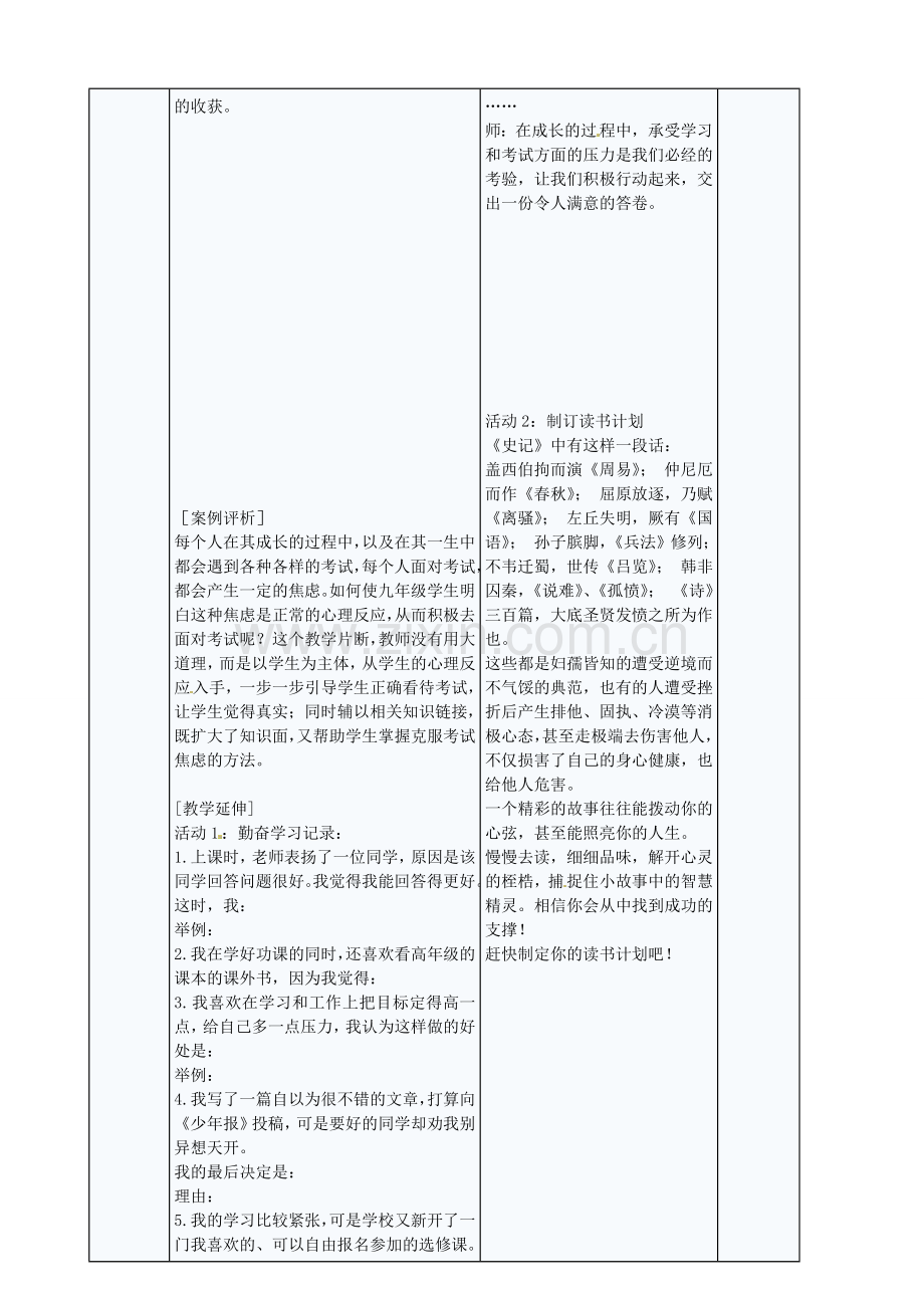 九年级政治全册 1.3.2 勤奋学习 善于学习教案 苏教版-苏教版初中九年级全册政治教案.doc_第3页