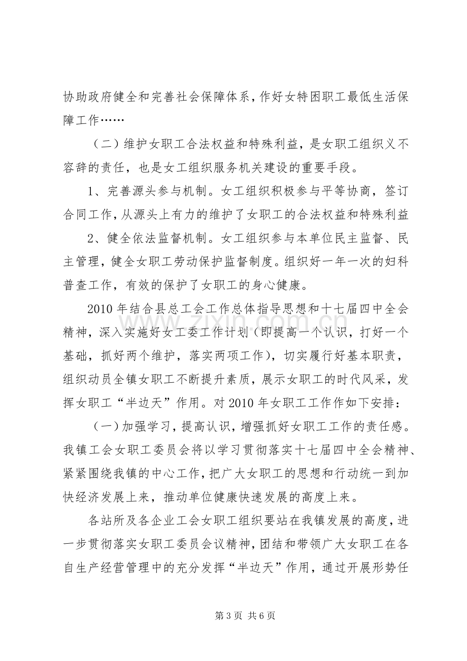 乡镇女职工委员会工作总结及计划.docx_第3页