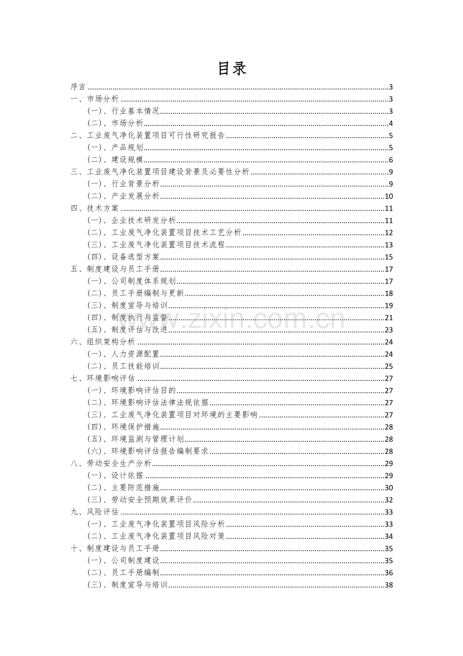 工业废气净化装置项目可行性分析报告.docx_第2页