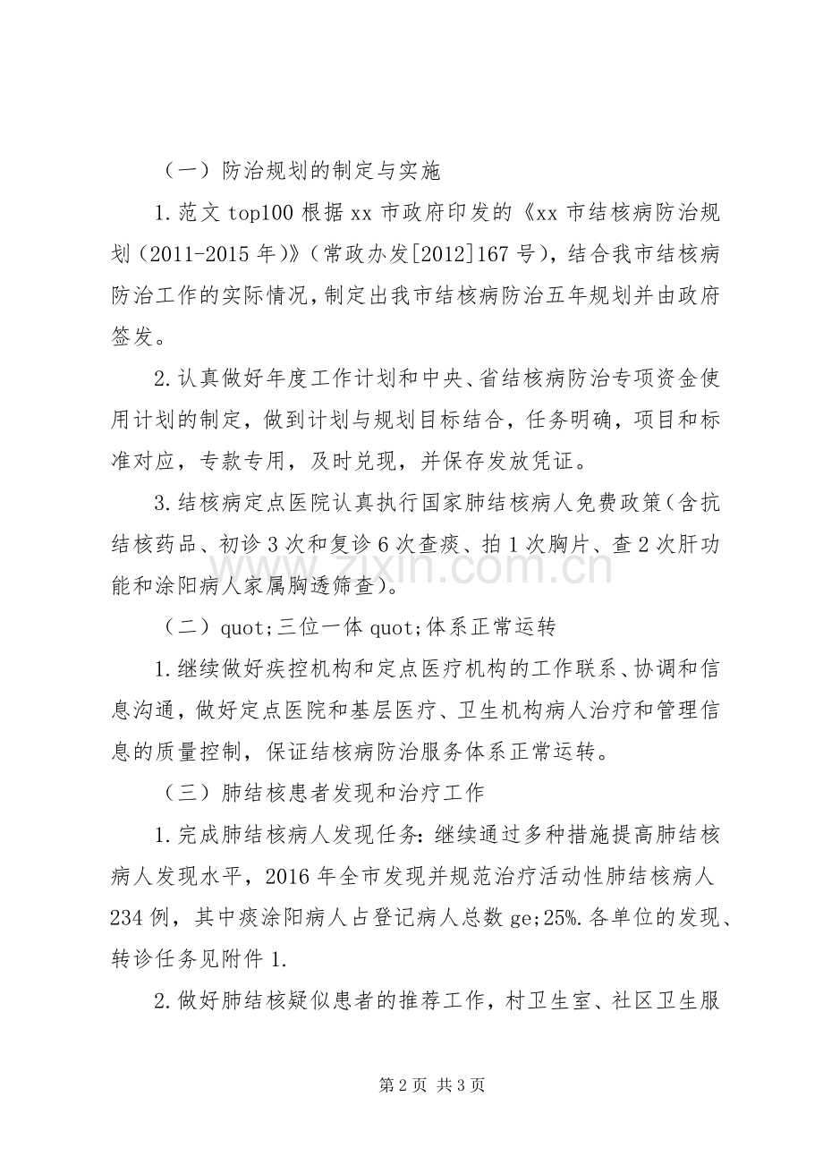 全市XX年结核病防治工作计划.docx_第2页