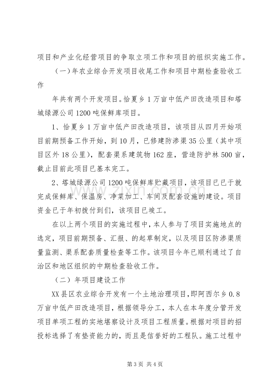 农业开发办年终工作总结及工作计划.docx_第3页