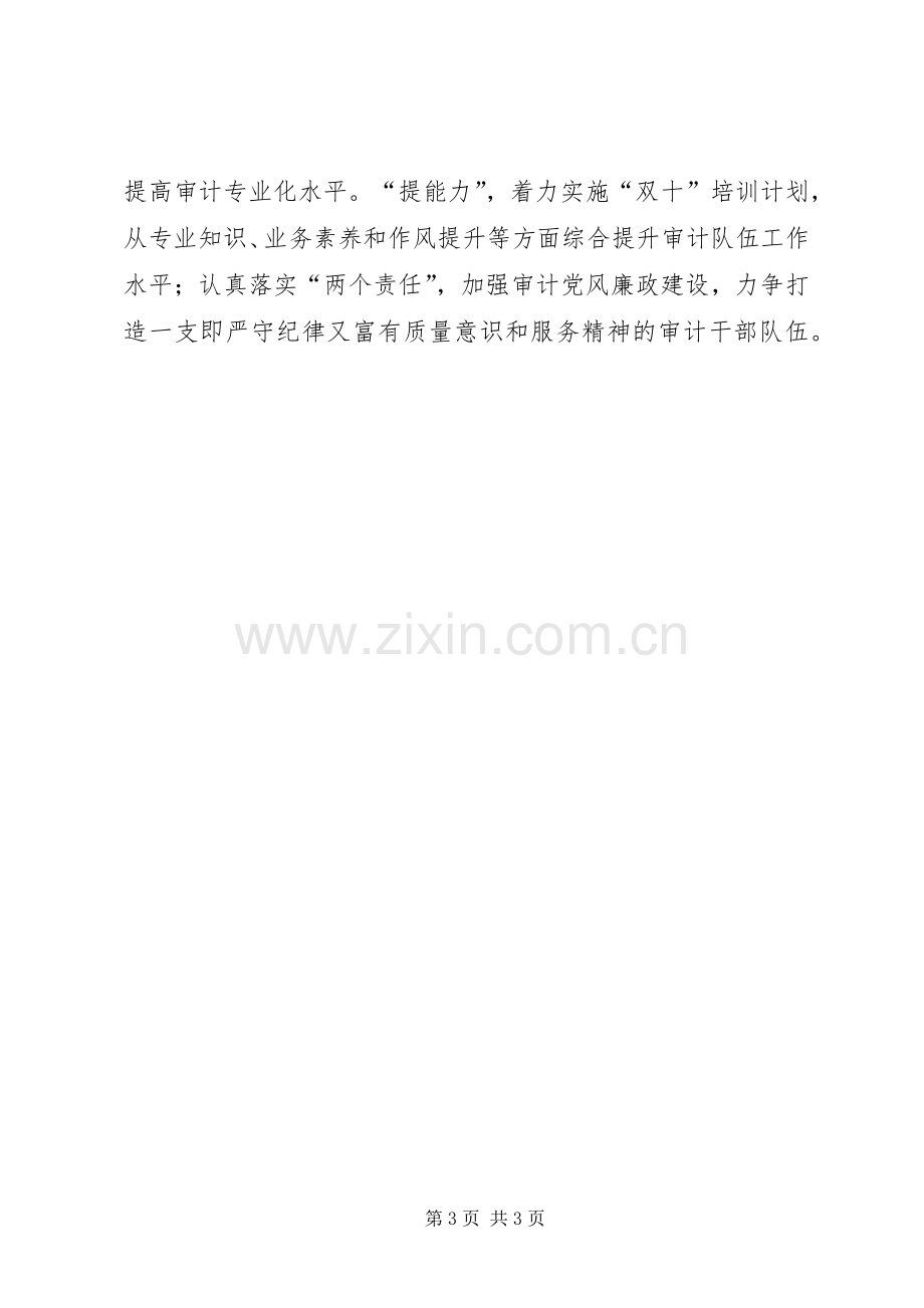 区审计局XX年度工作计划 .docx_第3页