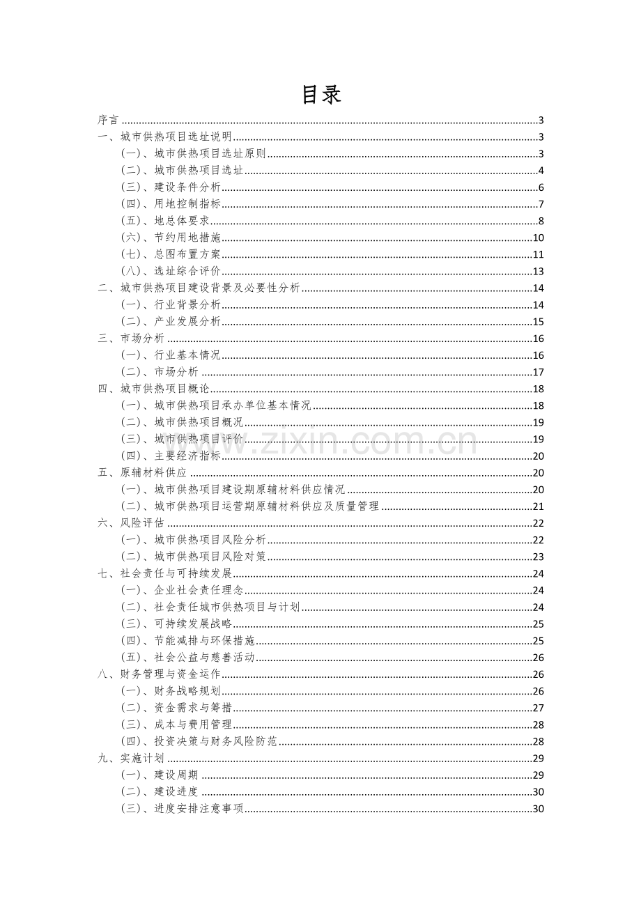 城市供热项目投资分析及可行性报告.docx_第2页