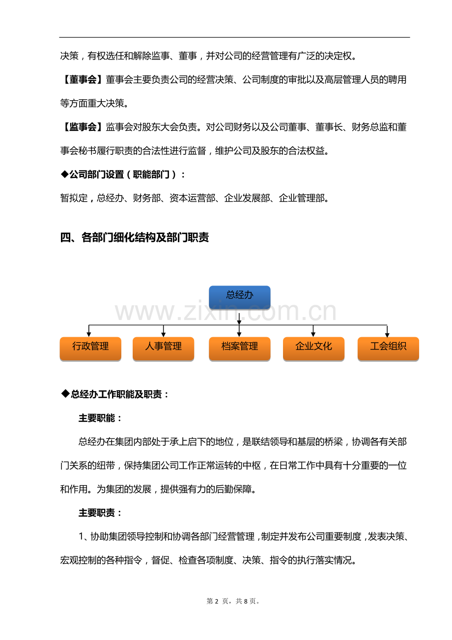 公司组织架构及部门职责.doc-1.doc_第2页