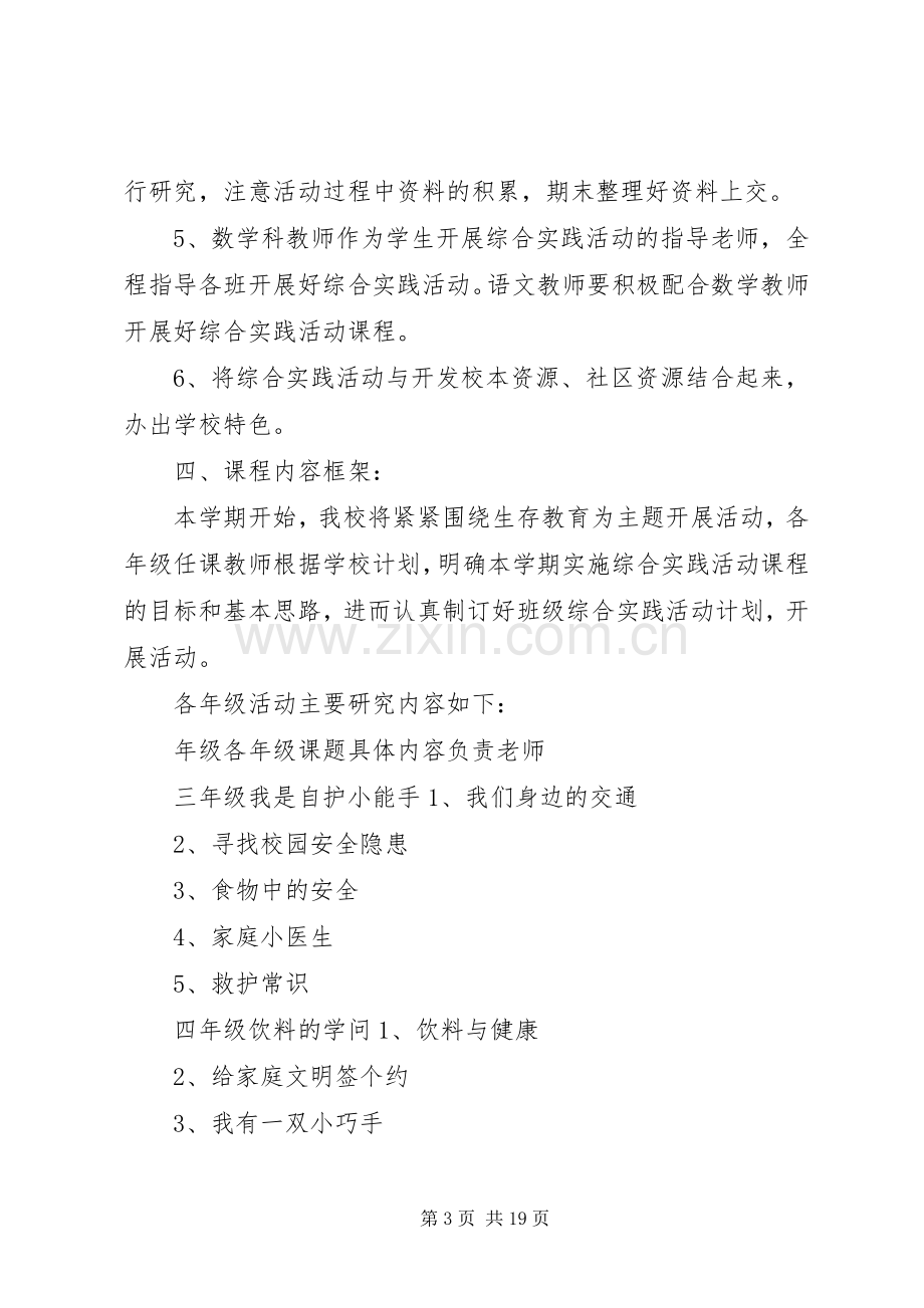 20XX年小学综合实践活动计划.docx_第3页