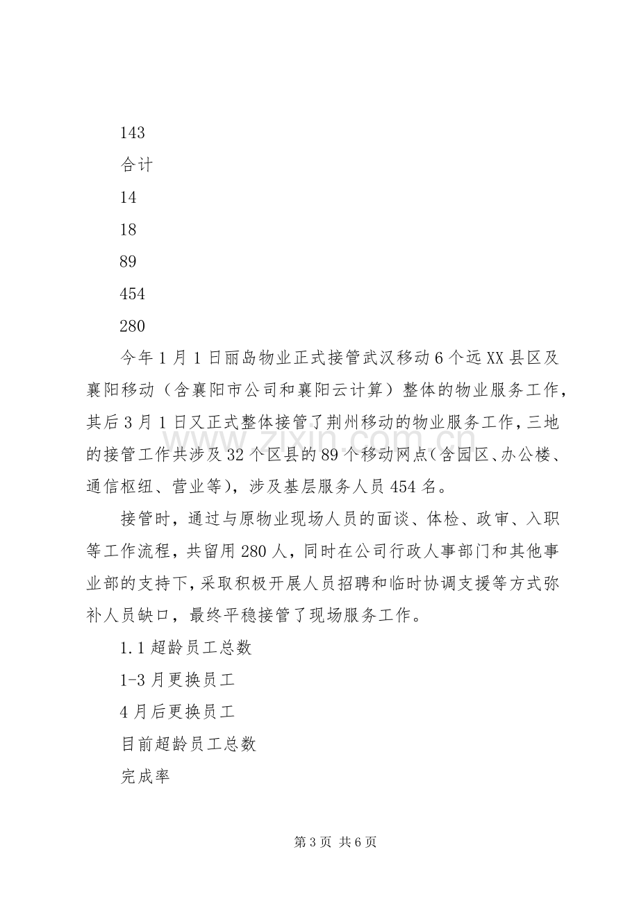 XX年移动项目管理领导工作总结及XX年度工作计划 .docx_第3页