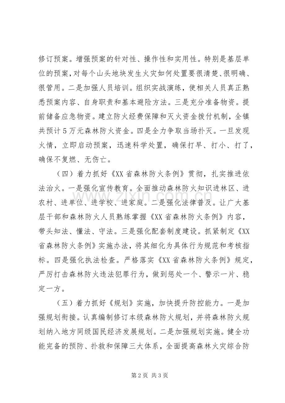 XX年乡镇森林防火安全工作计划.docx_第2页