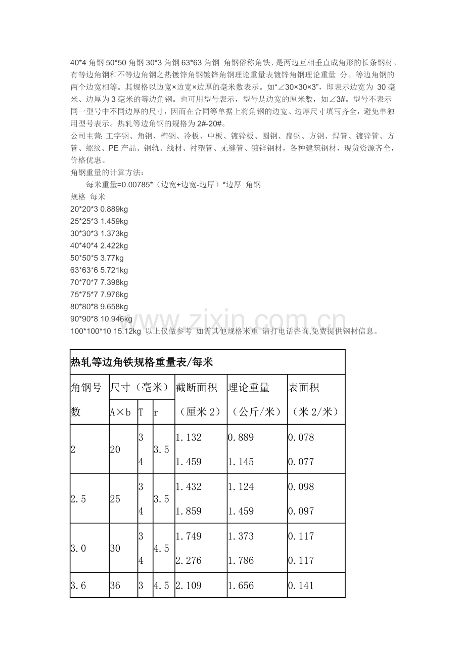 角钢重量表.doc_第1页