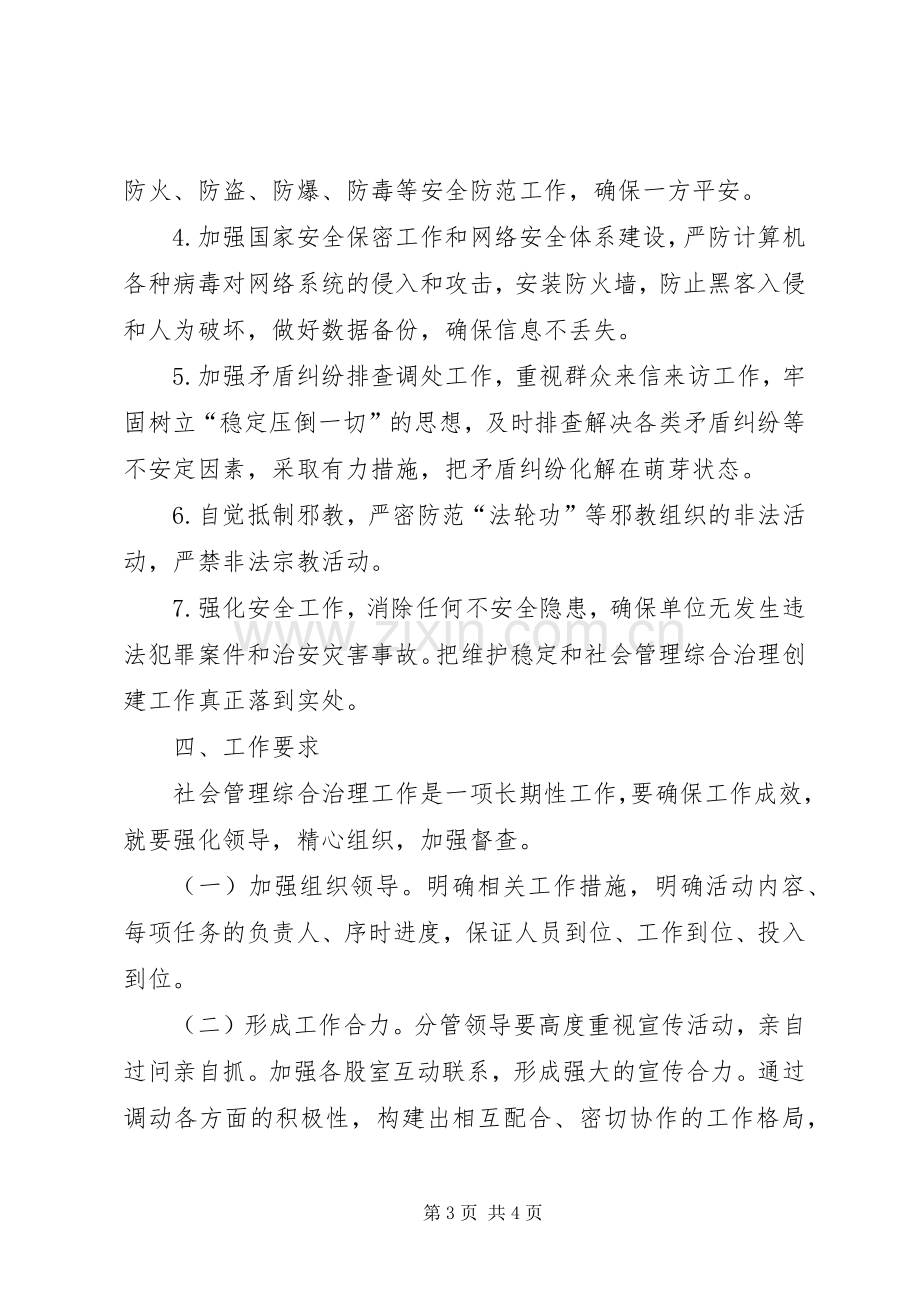 商管办社会管理综合治理工作计划.docx_第3页