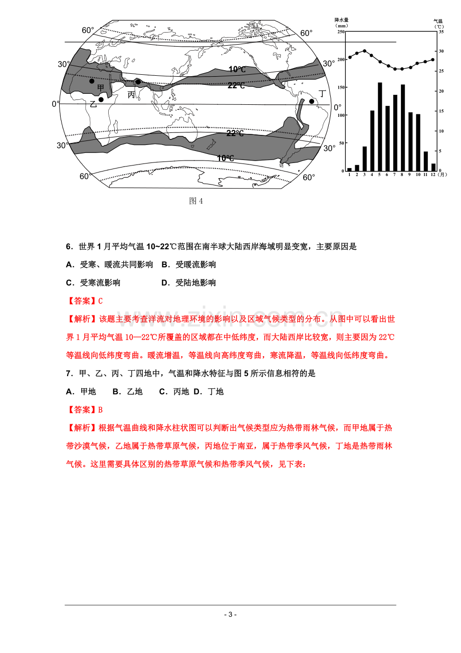 高考名师预测地理试题：知识点04气候类型的判读.doc_第3页