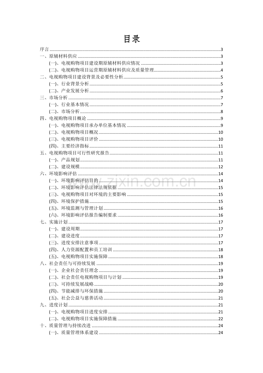 电视购物项目深度研究分析报告.docx_第2页