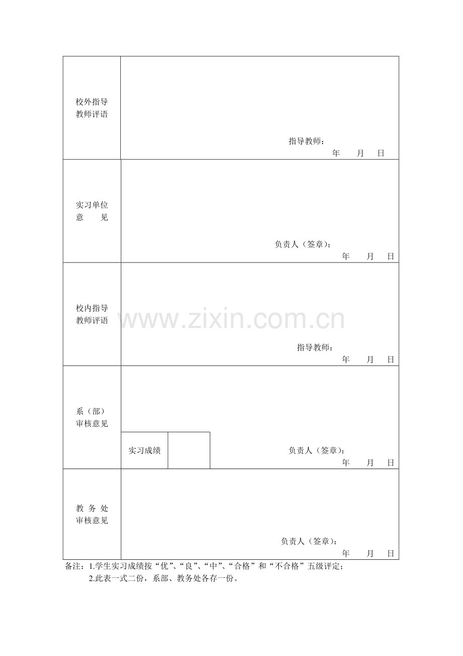 顶岗实习考核鉴定表.doc_第2页