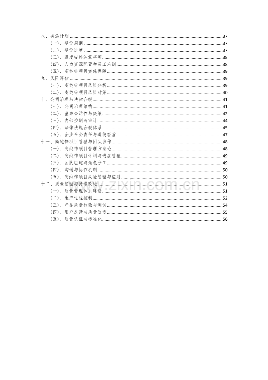 高纯锌项目可行性分析报告.docx_第3页