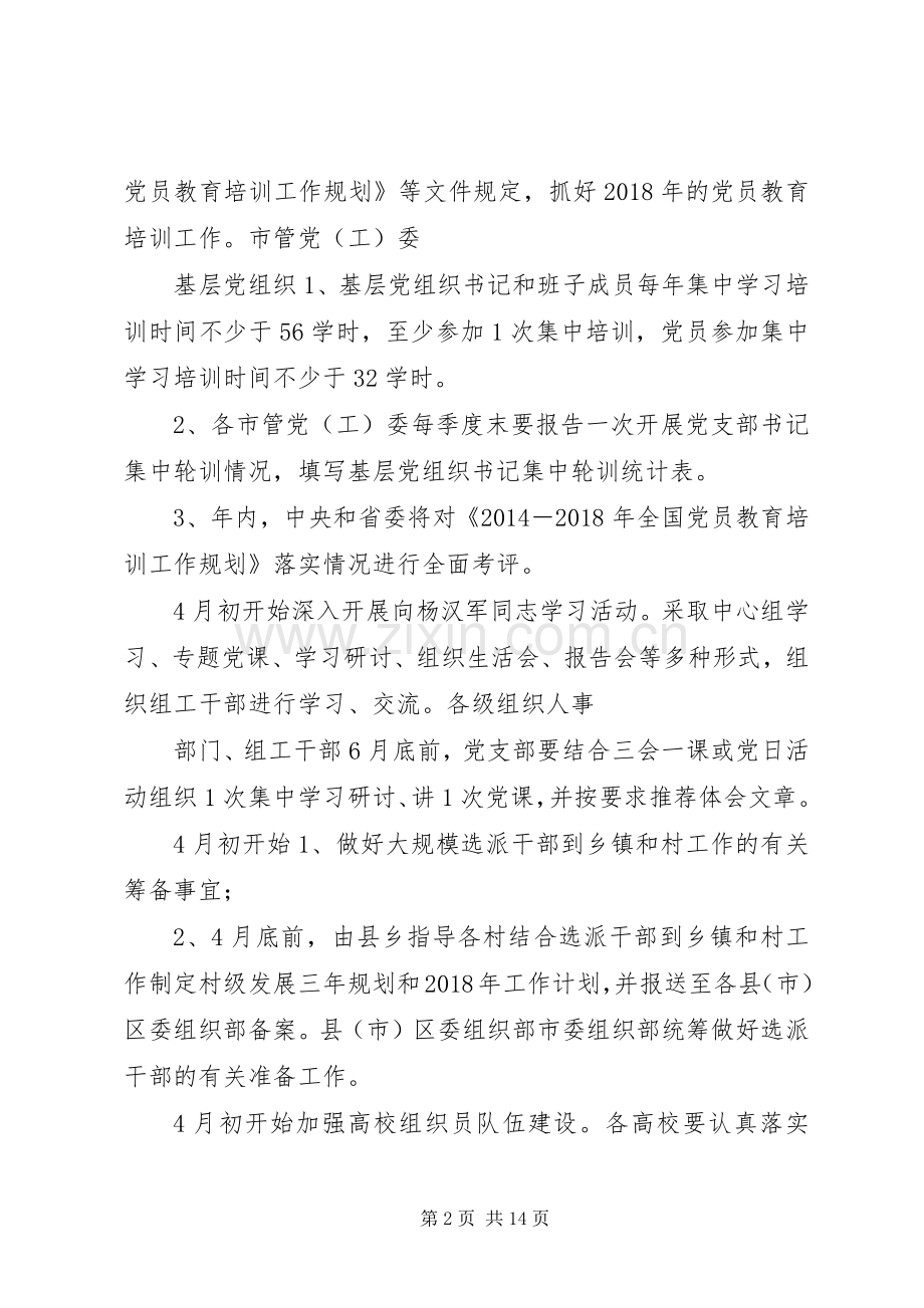 XX年第二季度全市基层党建重点工作计划.docx_第2页