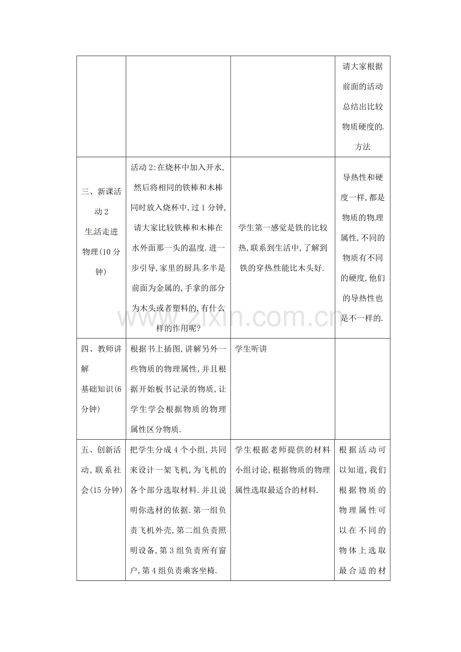 中考物理一轮复习 6.5 物质的物理属性教案-人教版初中九年级全册物理教案.doc_第2页