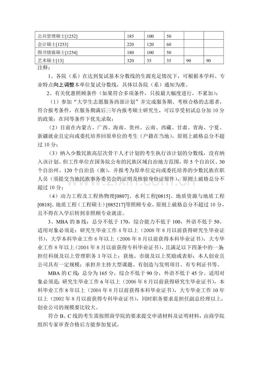 南京大学2012年硕士研究生复试基本分数线.doc_第2页