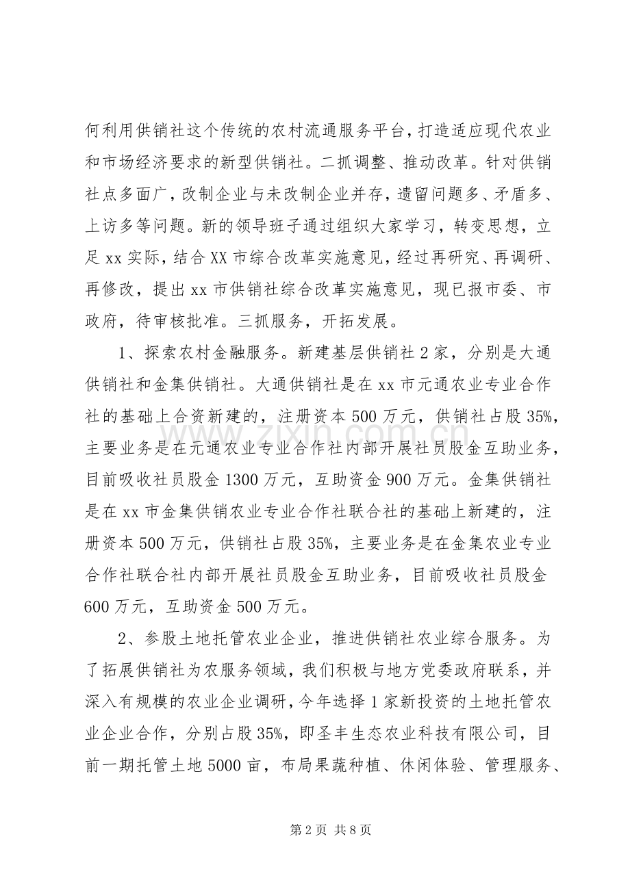 供销作XX年上半年工作总结和下半年工作计划.docx_第2页