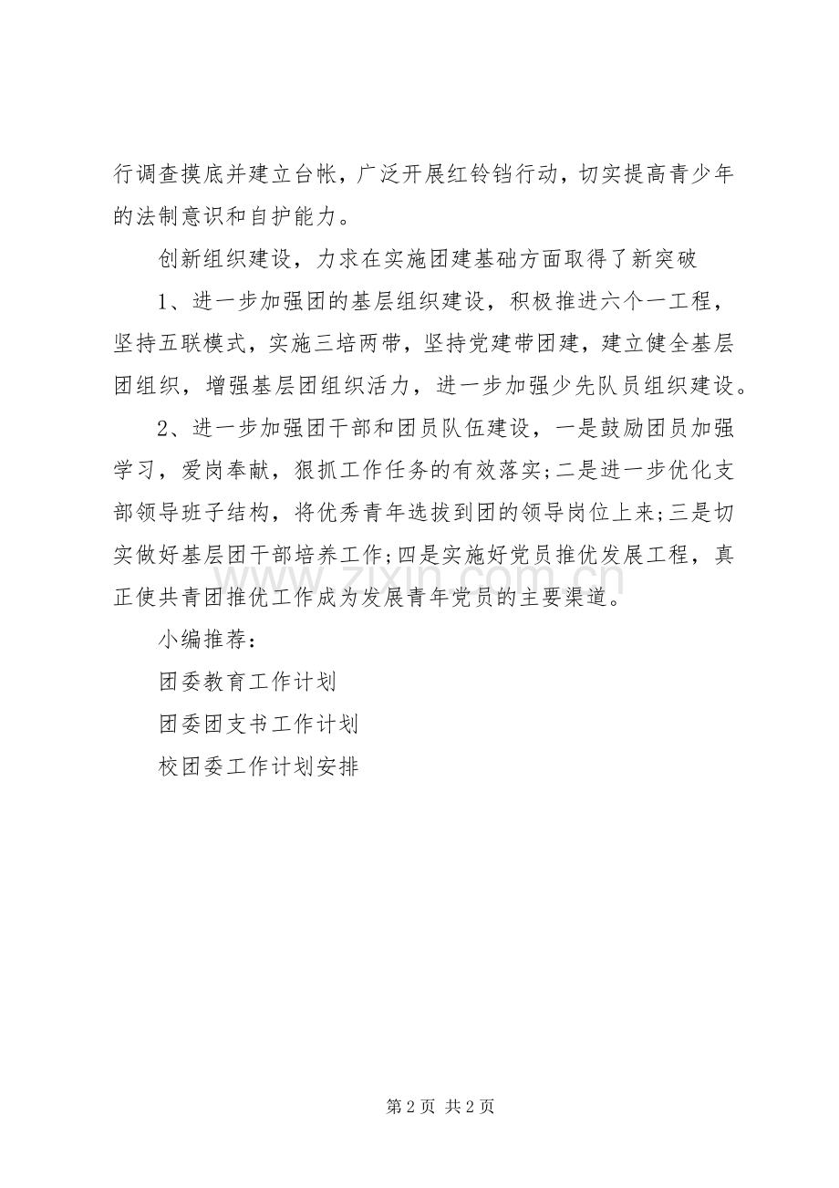 乡镇团委工作计划书.docx_第2页