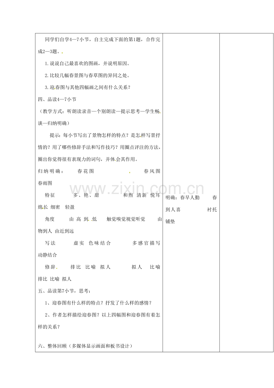 山东省郯城县第三初级中学七年级语文上册《春》教案（二） 新人教版.doc_第2页