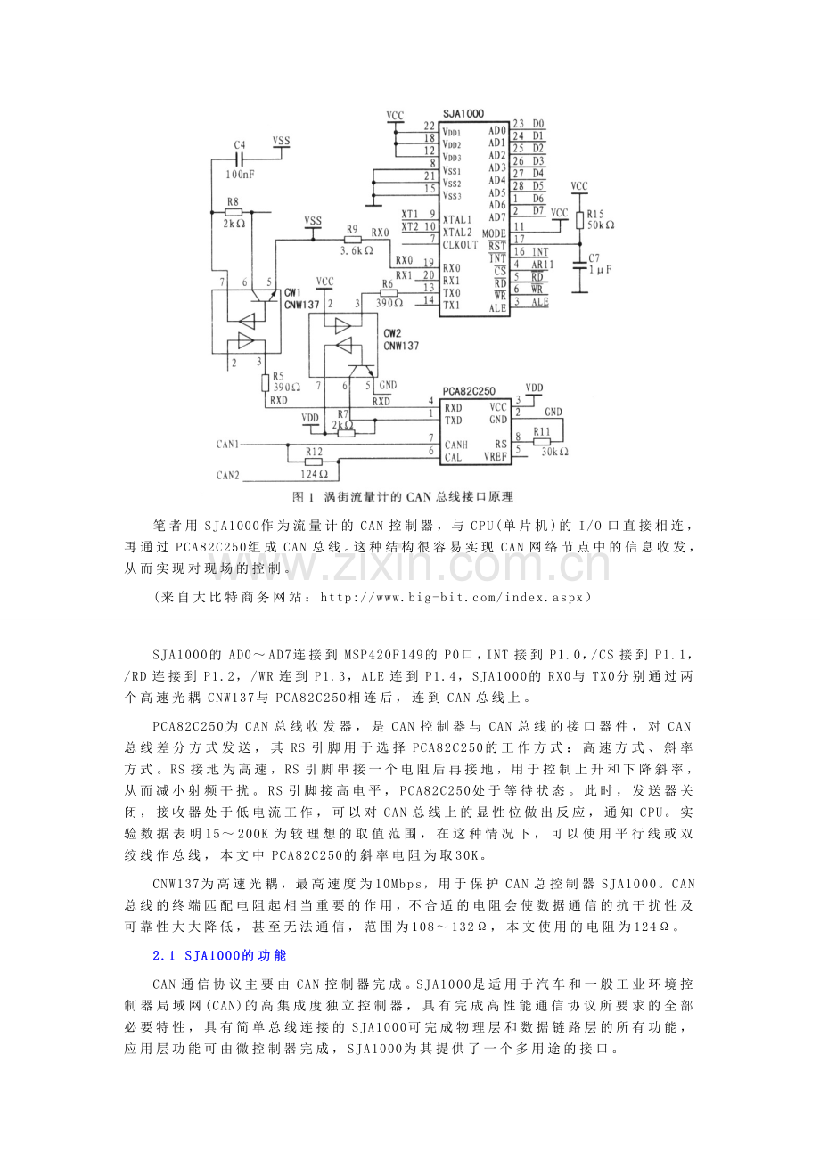 智能仪表的CAN接口设计.doc_第2页