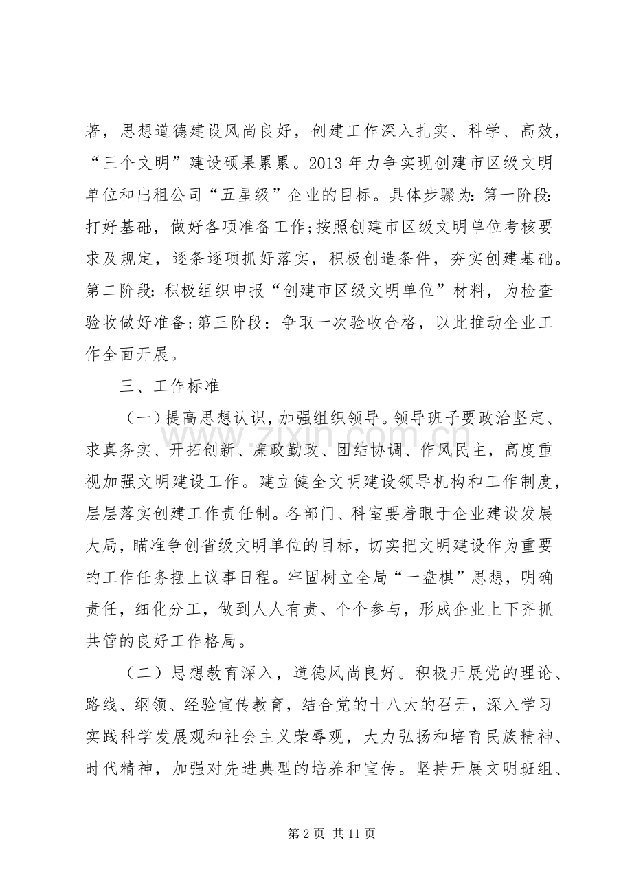 公司文明单位创建工作计划.docx_第2页