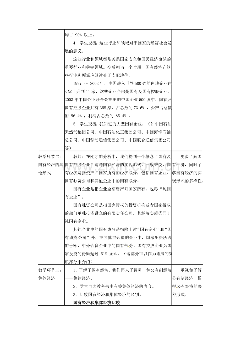 四川省宜宾县复龙初级中学八年级政治下册 第三节 基本经济制度教案 教科版.doc_第2页